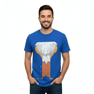 Disney Beauty and the Beast Beast Men’s Costume Graphic Tee Shirt Size M Blue